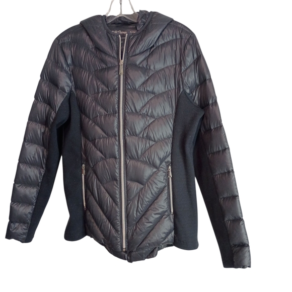 BCBG Generation -Women's Black Quilted Down Jacket - Size Large - Picture 1 of 7